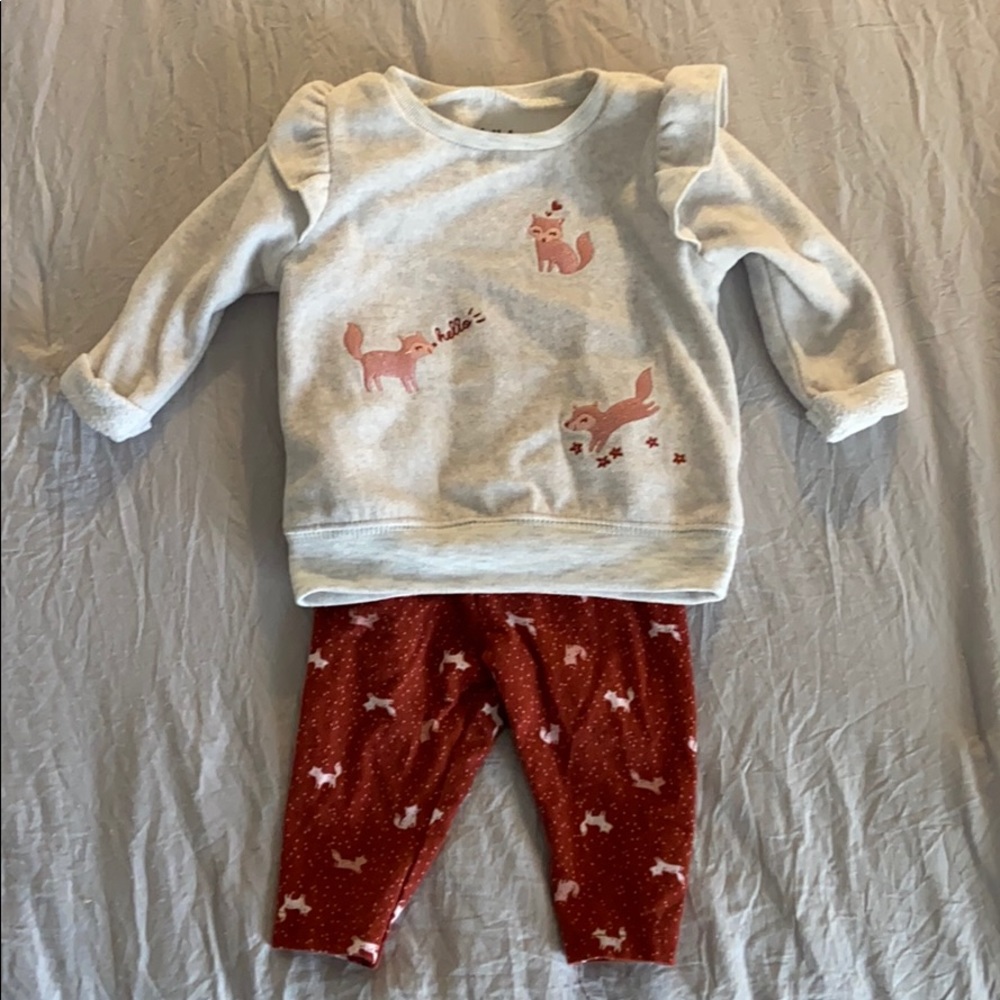 Fox outfit for little girl